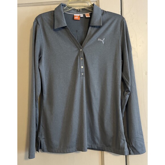 Puma Athletic Top Women’s M Gray Sport Lifestyle OSU Cowboy Logo Performance - Picture 1 of 8